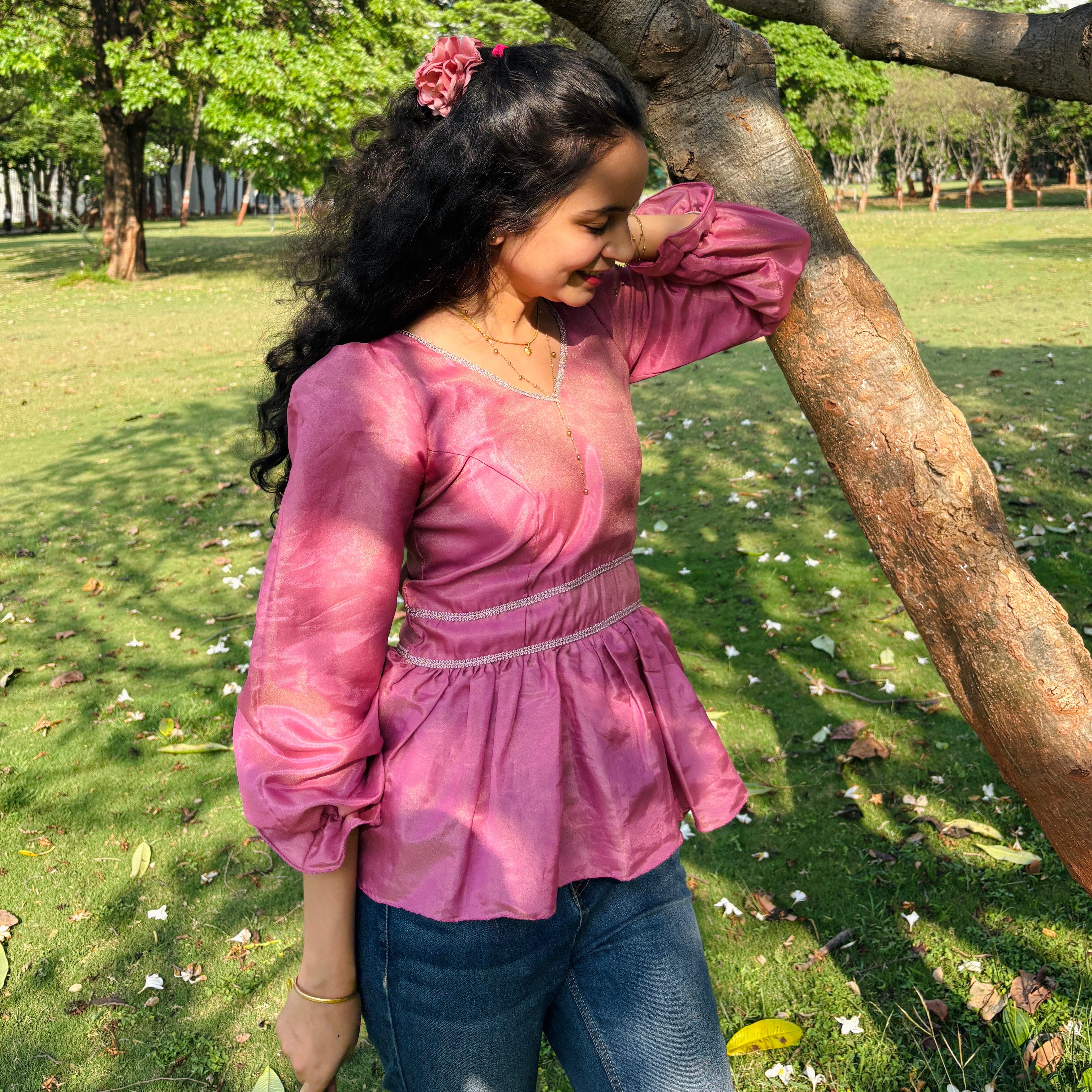 Flora Corset Blouse Top